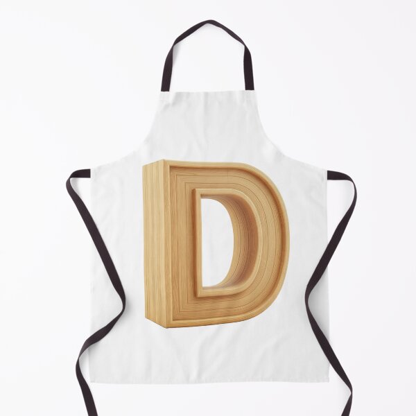 Item preview, 3D Wooden Letter D Minimalist Monogram designed and sold by uncoXab.