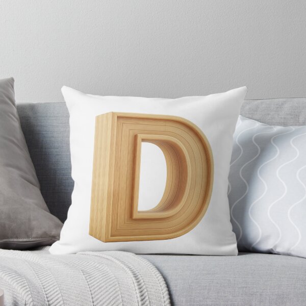 Item preview, 3D Wooden Letter D Minimalist Monogram designed and sold by uncoXab.