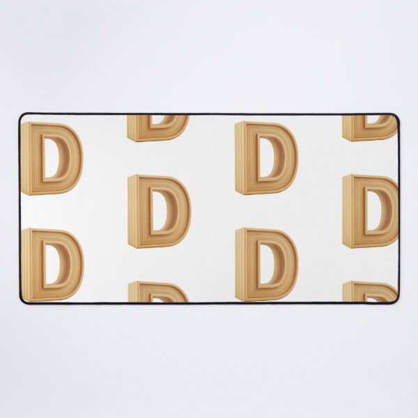 Item preview, 3D Wooden Letter D Minimalist Monogram designed and sold by uncoXab.