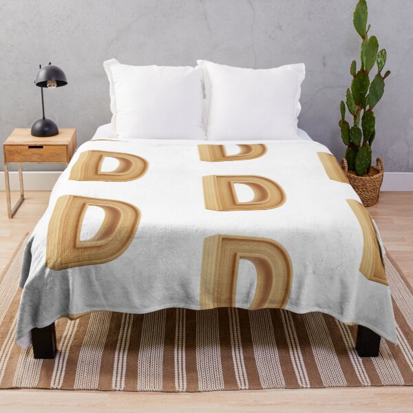 Item preview, 3D Wooden Letter D Minimalist Monogram designed and sold by uncoXab.