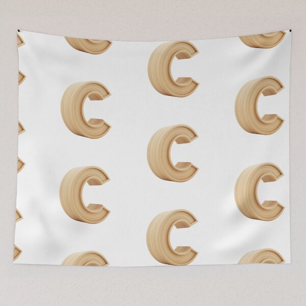 Item preview, 3D Wooden Letter C Minimalist Monogram designed and sold by uncoXab.
