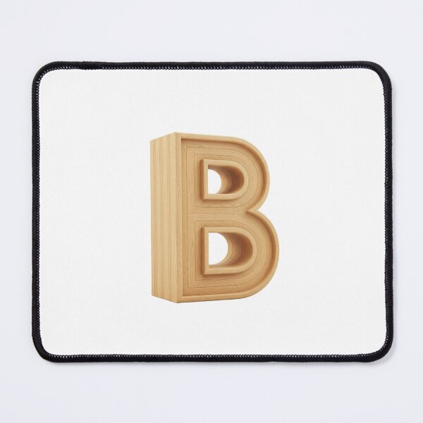 Item preview, 3D Wooden Letter B Minimalist Monogram designed and sold by uncoXab.