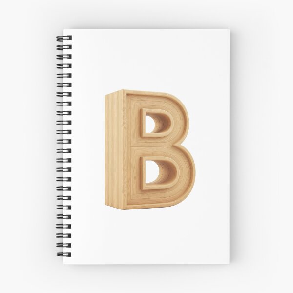 Item preview, 3D Wooden Letter B Minimalist Monogram designed and sold by uncoXab.