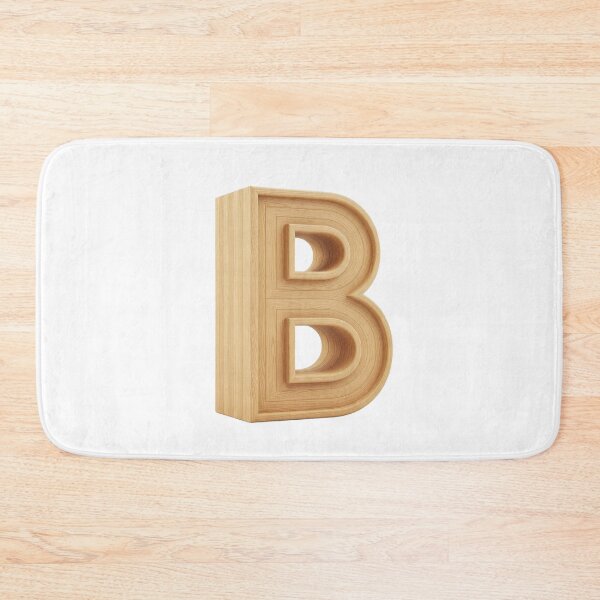 Item preview, 3D Wooden Letter B Minimalist Monogram designed and sold by uncoXab.