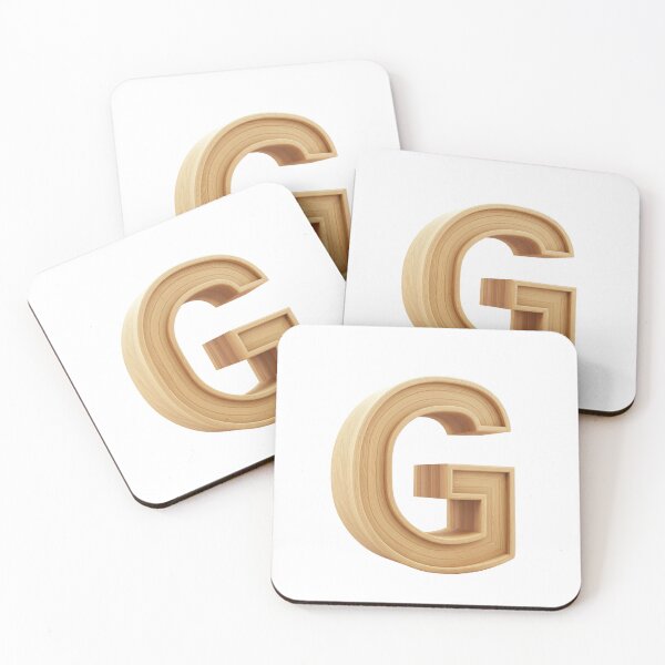 Item preview, 3D Wooden Letter G Minimalist Monogram designed and sold by uncoXab.