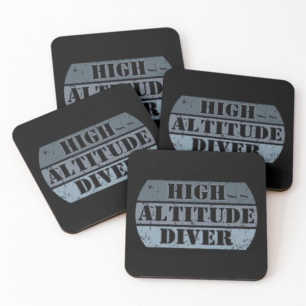 Item preview, Grunge Retro High Altitude Diver Scuba Diving Blue  designed and sold by TackyTime.