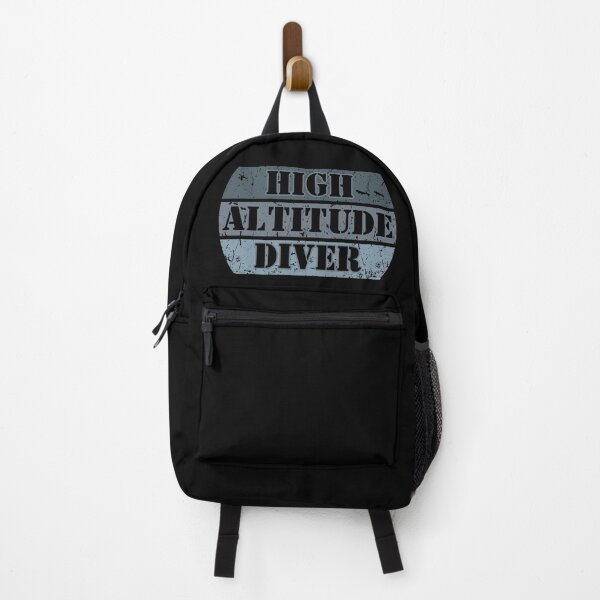 Item preview, Grunge Retro High Altitude Diver Scuba Diving Blue  designed and sold by TackyTime.