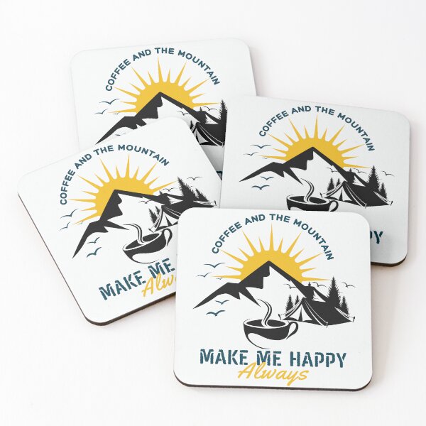 Item preview, Coffee and the mountain make me happy designed and sold by ATime7Day.