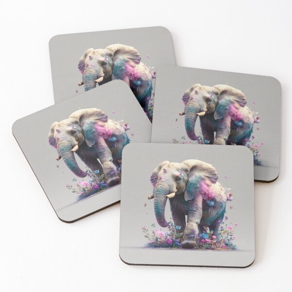 Item preview, Huai Kha Khaeng Wild Elephant – Minimal Nature Art designed and sold by Hunzaly.