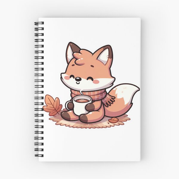 Item preview, Caffeine Fox – Morning Mood designed and sold by FalistY.