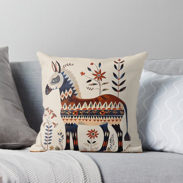 Item preview, Folk Art Burro – Colorful Southwest-Inspired Donkey with Flowers designed and sold by doingly.