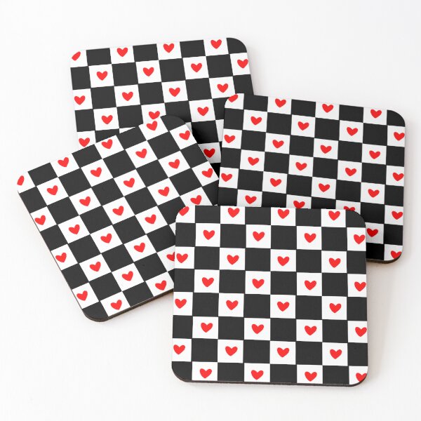 Item preview, Checkered hearts design designed and sold by jibberyjaycreations.