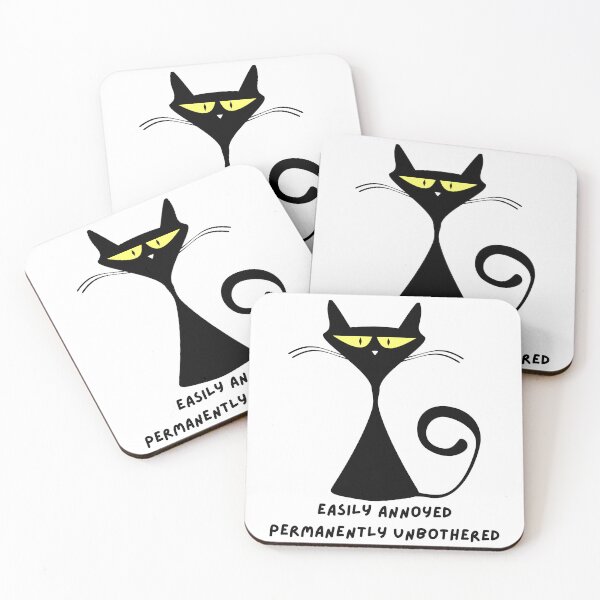 Item preview, Easily Annoyed Funny Cat Design designed and sold by The Shady Paddler.