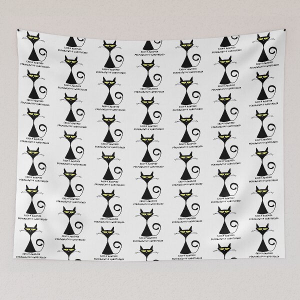 Item preview, Easily Annoyed Funny Cat Design designed and sold by The Shady Paddler.