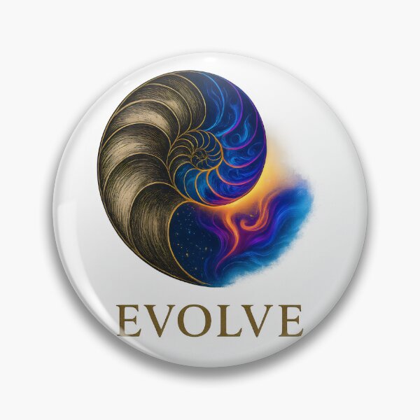 Item preview, Cosmic Nautilus Evolve Spiral Design designed and sold by Shoot-The-Moon.
