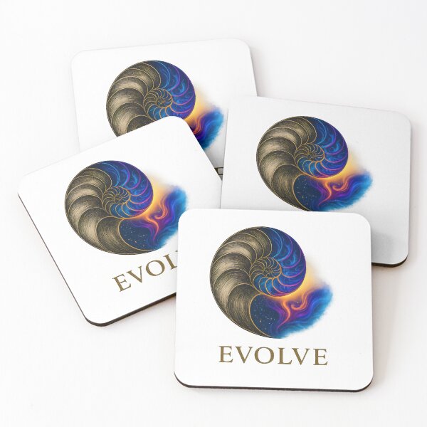 Item preview, Cosmic Nautilus Evolve Spiral Design designed and sold by Shoot-The-Moon.