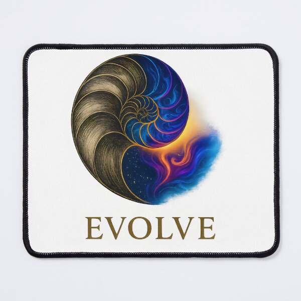 Item preview, Cosmic Nautilus Evolve Spiral Design designed and sold by Shoot-The-Moon.