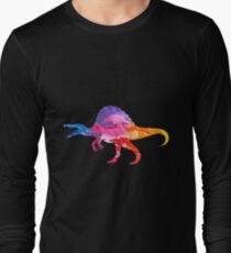 Colorful and Artistic Paint of Dinosaur Long Sleeve T-Shirt