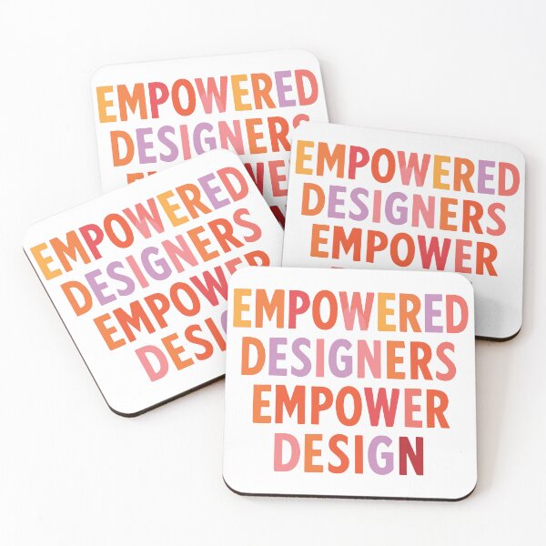 Item preview, Empowered Designers Empower Design - UX Designer | Product Designer | UI Designer Stickers designed and sold by PoshPixel.