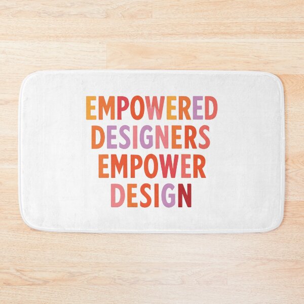Item preview, Empowered Designers Empower Design - UX Designer | Product Designer | UI Designer Stickers designed and sold by PoshPixel.