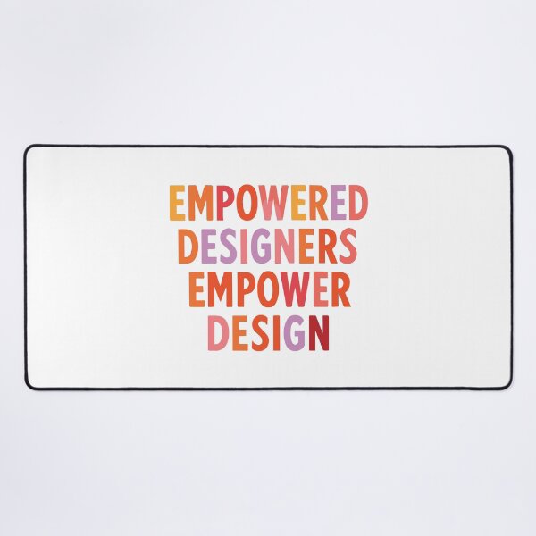 Item preview, Empowered Designers Empower Design - UX Designer | Product Designer | UI Designer Stickers designed and sold by PoshPixel.