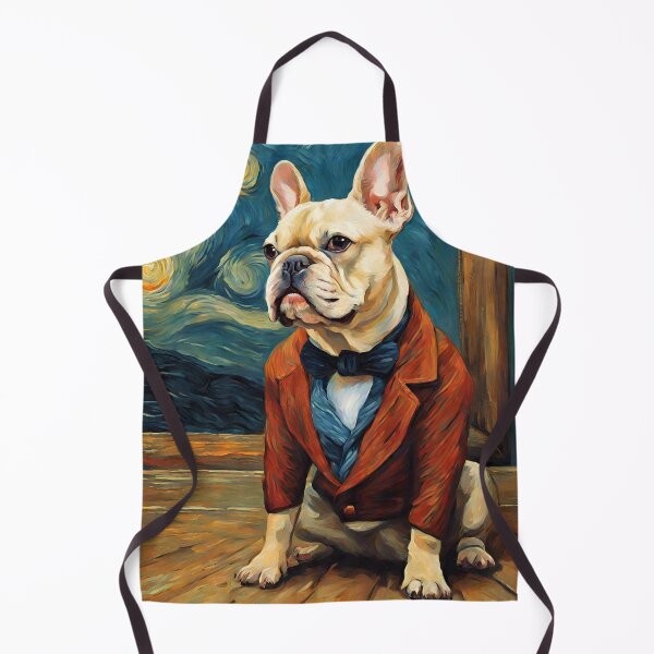 Item preview, Post Impressionist Self Portrait French Bulldog designed and sold by soapblossom.