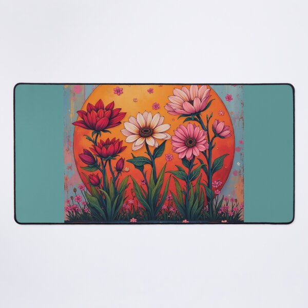 Item preview, Floral Moon Serenade, Vibrant Whimsical Art . designed and sold by  StickAndStyle .