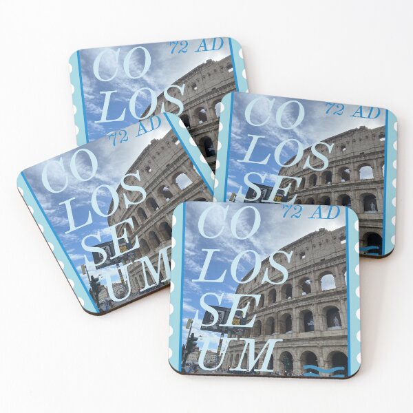 Item preview, Colosseum Rome Postage Stamp Sticker designed and sold by PhoebesFunkyArt.