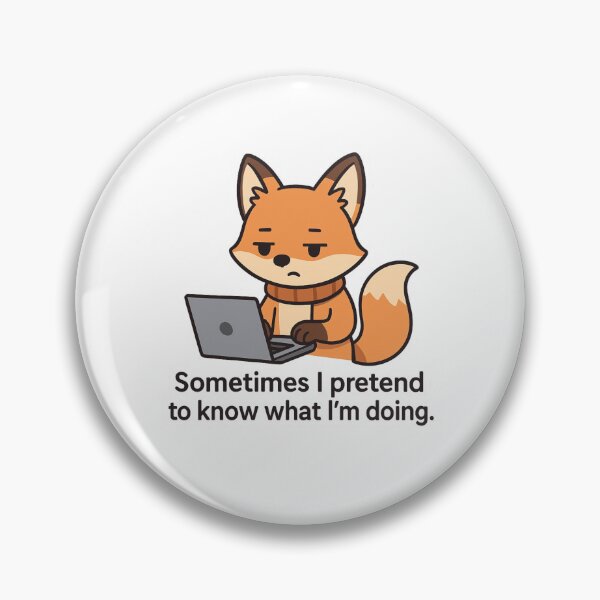Artikelvorschau, Manchmal tue ich so, als wüsste ich, was ich tue – Fox am Laptop entworfen und verkauft von FalistY.