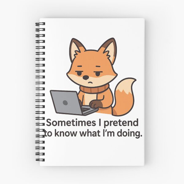Item preview, Sometimes I Pretend to Know What I’m Doing – Fox at Laptop designed and sold by FalistY.