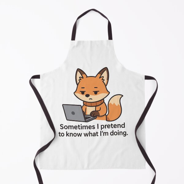 Item preview, Sometimes I Pretend to Know What I’m Doing – Fox at Laptop designed and sold by FalistY.