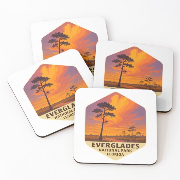 Item preview, Everglades National Park Retro Swamp Wildlife Sticker designed and sold by Ismeal Von.