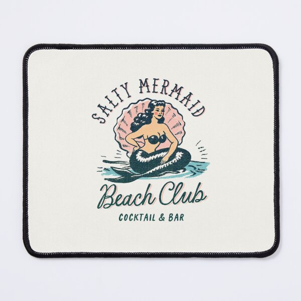 Aperçu de l'œuvre Le Salty Mermaid Beach Club au design rétro créée et vendue par toastedpixels.