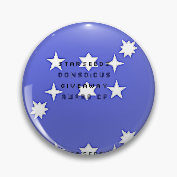 Item preview, Different star shapes in white on blue background ,starseeds, conscious  ,giveaway and aware of words designed and sold by wallartofmio.