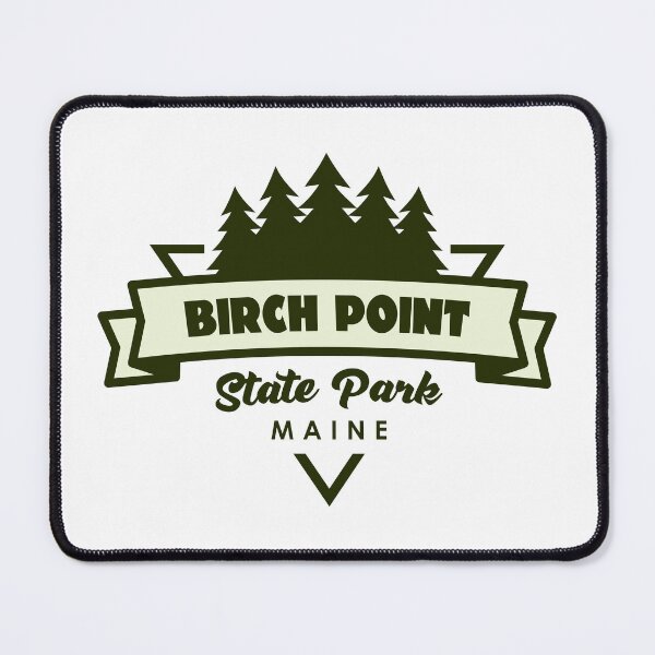 Item preview, Birch Point State Park Maine Trees And Ribbon designed and sold by bivenart.