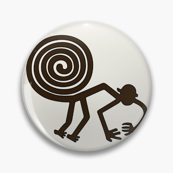 Item preview, Nazca Lines - Monkey with Stylised Breast Logo designed and sold by kernowerno.