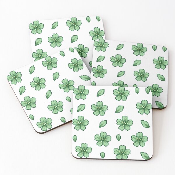 Item preview, Pixel Sakura Blossoms - Forest designed and sold by retro_pixel.