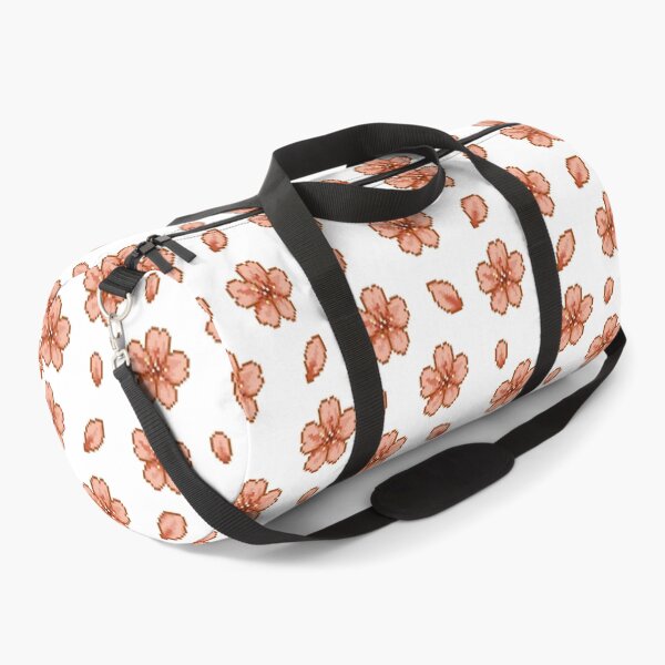 Item preview, Pixel Sakura Blossoms - Coral designed and sold by retro_pixel.