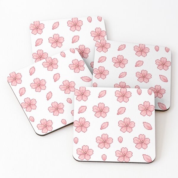 Item preview, Pixel Sakura Blossoms - Original designed and sold by retro_pixel.