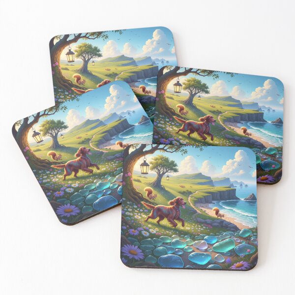 Item preview, The Magical World of My Irish Setter designed and sold by whatsinmyhead.