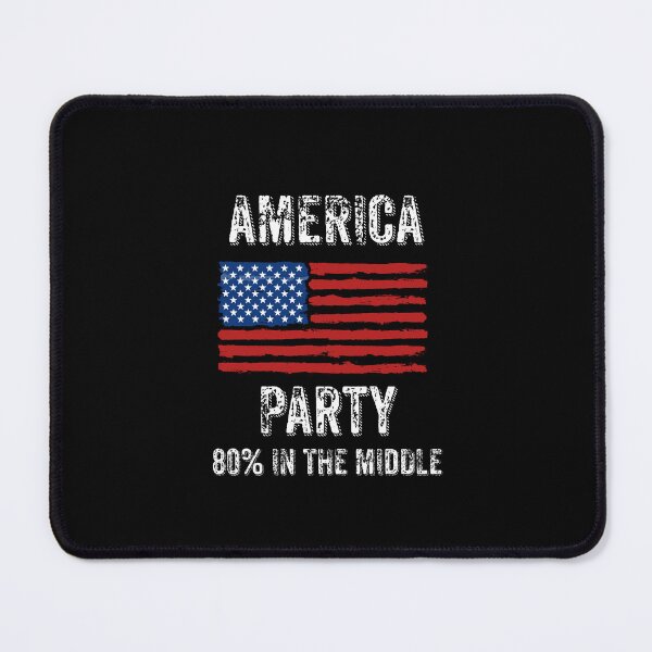 Item preview, The America Party 80% In The Middle Vintage US Merch To Give You Back Your Freedom designed and sold by 519xdesign.