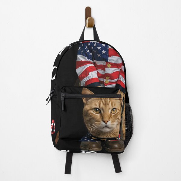 Item preview, Military Veteran Cat Unisex Softstyle T-Shirt, US Army Navy Air Force Marines, Patriotic Gift, Animal Lover, Veteran's Day Shirt, Memorial designed and sold by sgreed1.