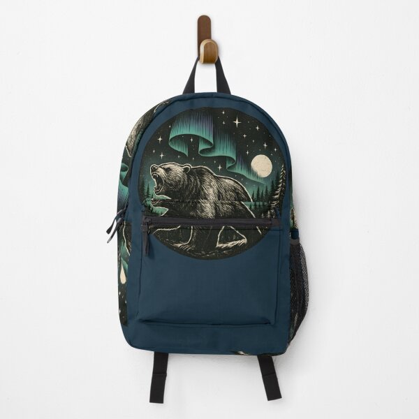Item preview, Roaring Bear Under Northern Lights designed and sold by Shoot-The-Moon.