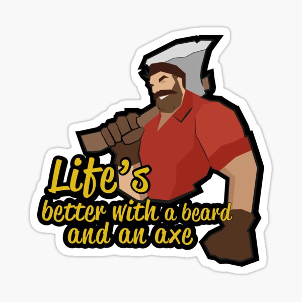 Item preview, Life’s Better with a Beard and Axe Lumberjack Art designed and sold by maikiC.