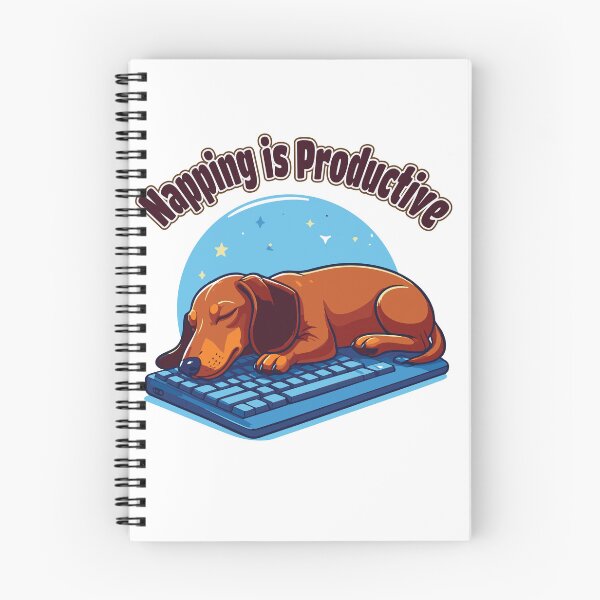 Item preview, Dachshund asleep on keyboard with drool and zzz designed and sold by Tong4130.