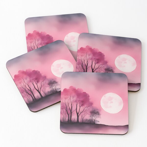 Item preview, Pink Moon Forest designed and sold by CalmnessbyChoice.