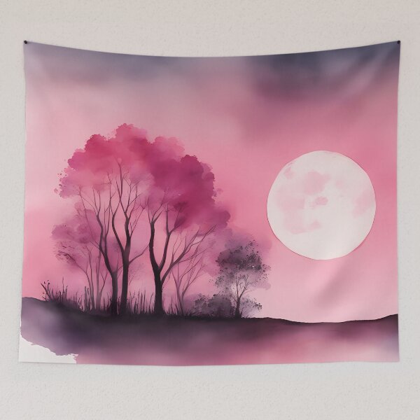 Item preview, Pink Moon Forest designed and sold by CalmnessbyChoice.