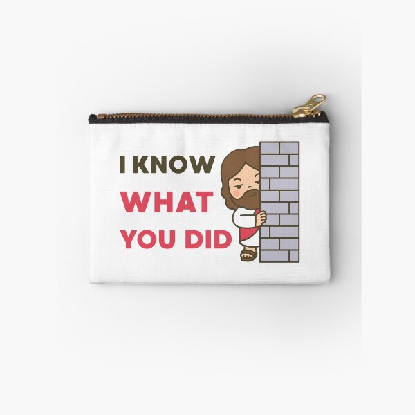 Item preview, Funny Peeking Jesus “I Know What You Did” Cartoon Design designed and sold by BibleProject.