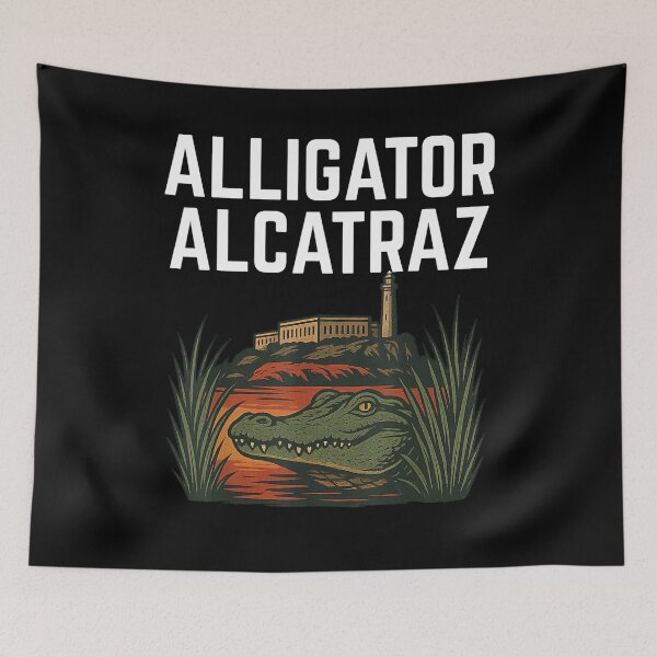 Item preview, Funny Meme Florida Everglades Alligator Alcatraz designed and sold by BASKF.
