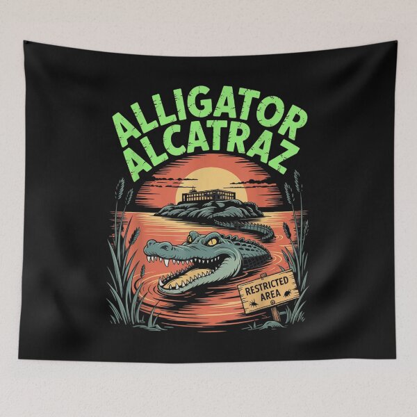 Item preview,  Alligator Alcatraz Funny Meme Florida Everglades designed and sold by BASKF.
